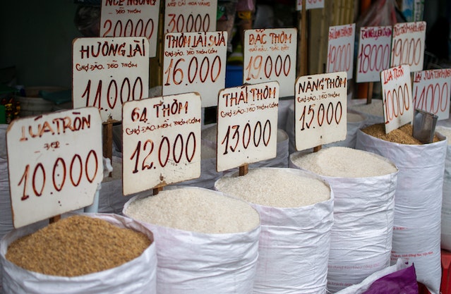 Caption For Selling Rice